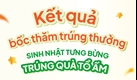 Thông báo kết quả bốc thăm chương trình Sinh nhật tưng bừng - Trúng quà tổ ấm
